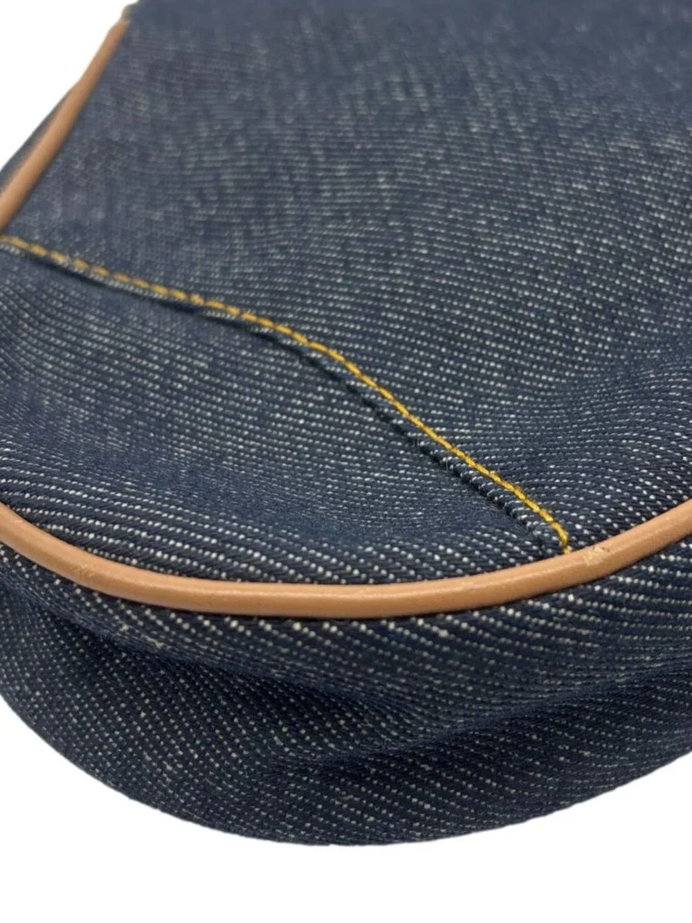 Christian Dior  Saddle Vintage Denim Hobo Bag Blue